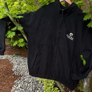 Tres Bien Black Windbreaker Jacket with Logo